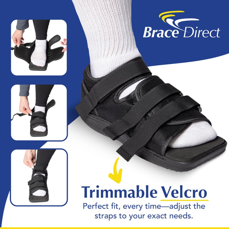 Brace Direct Post-Op Shoe L3260 - Adjustable Orthopedic Walking Shoe for Broken Foot & Toe, Stress Fractures, Bunions, Post-Surgery Recovery, Left or Right Foot, Men XL (US Shoe Size 14-16/31 cm) - Image 4